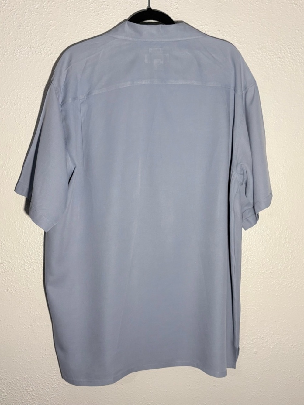Joseph & Feiss 100% Silk Hawaiian Loop Button Up Blue Shirt Men’s Size 2XLT - Picture 2 of 4